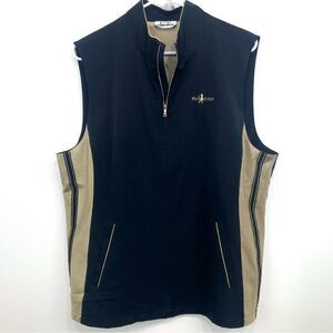 EP Pro Tour Tech Black and Gold Mesh Pilgrim’s Run Golf Vest